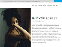 Tablet Screenshot of harmoniarosales.com